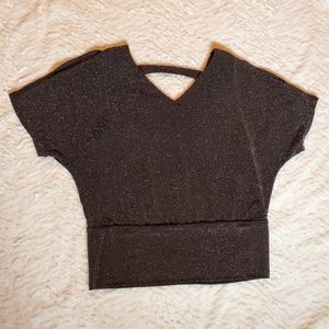 Rickie's Sparkle Top with Shoulder Slits